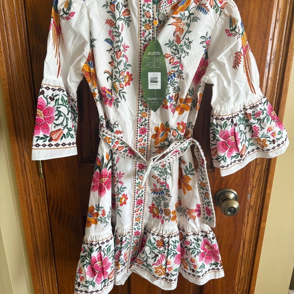 Farm Rio delicate forrest mini dress